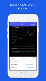 5min chart for stocks market iphone screenshot 1