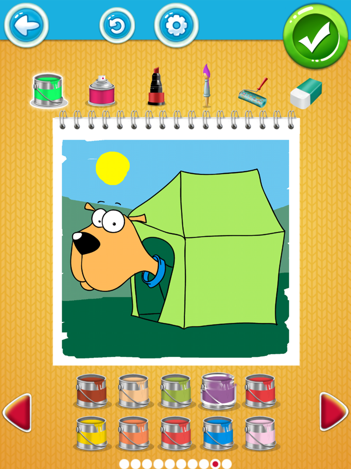 狗着色页 - 著色本