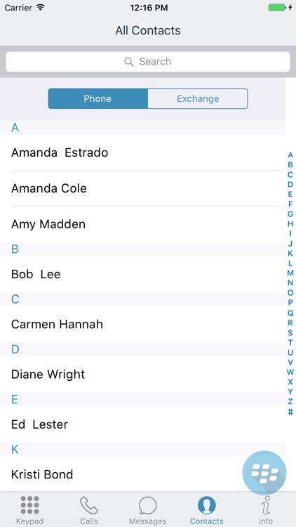 BlackBerry WorkLife Persona Dy
