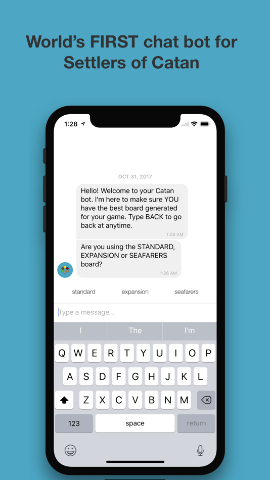 #1. Catan Map Generator Chat Bot (iOS) 由: Elevated Pixels Software