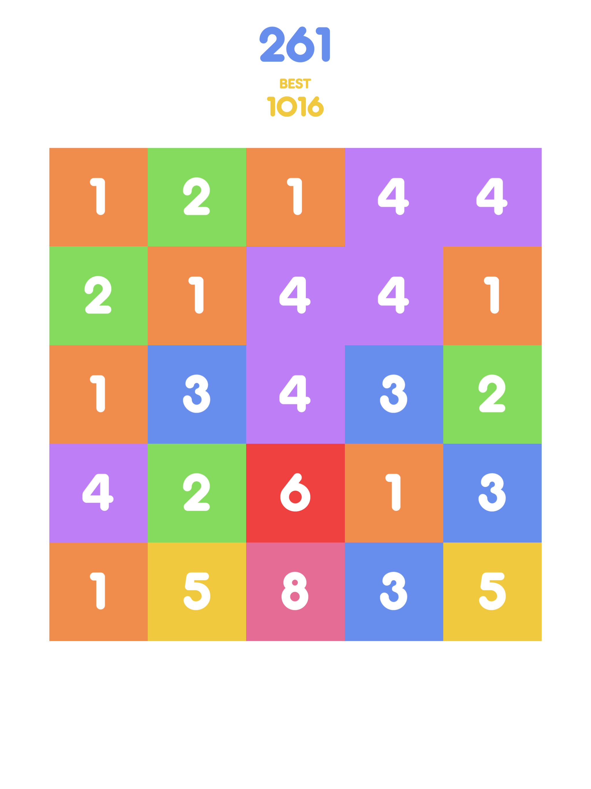 Number Tap - Merge Blocks