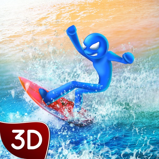 Stickman Surfboard Sports Race iOS App