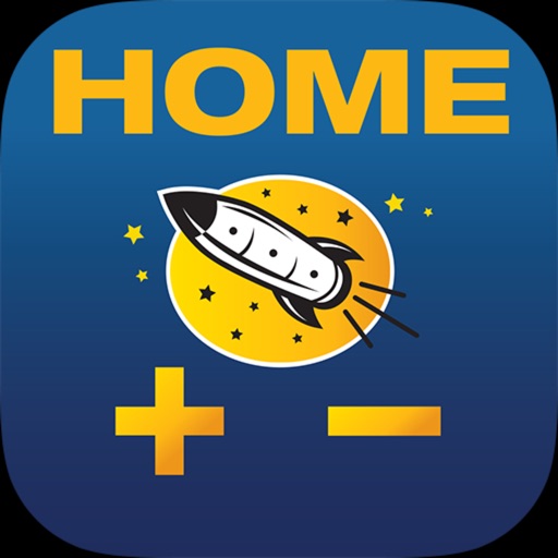 Rocket Math Add at Home Icon