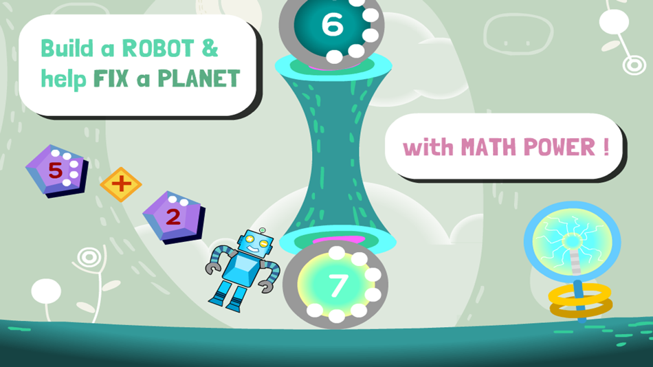 #1. Robo Math Age 6 - 8 Lite (iOS) Podle: madebyeducators