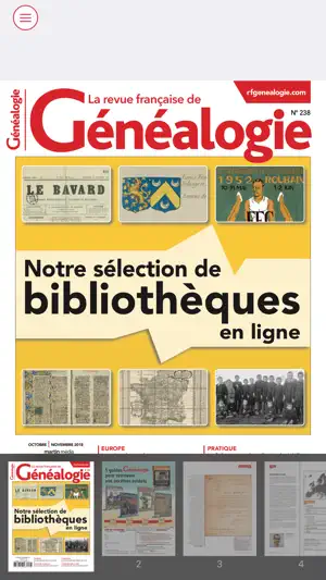 Revue Française de Généalogie screenshot 2
