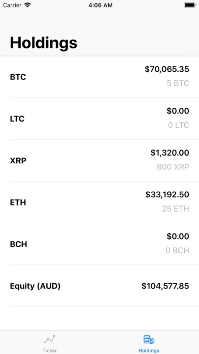 BTC Markets Companion screenshot 2