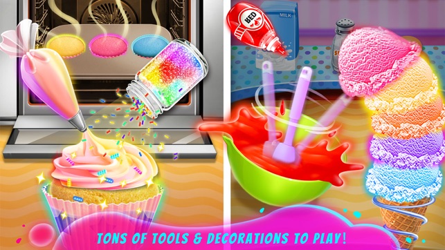 Rainbow Glitter Desserts Maker(圖4)-速報App