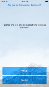 Introvert or Extrovert Quiz! screenshot