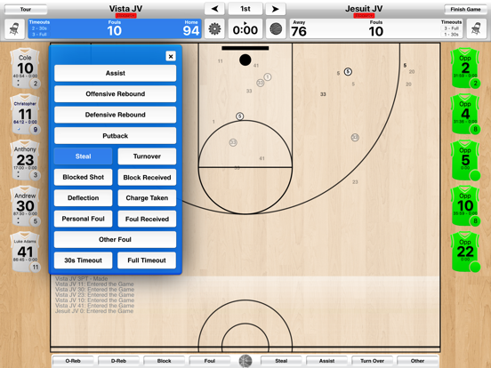 Basketball Stat Tracker Live iPad screenshot 6 - Sports app