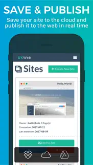 uxweb™ website builder iphone screenshot 4