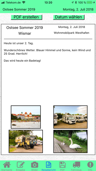 Reisemobil-Tagebuch screenshot 4