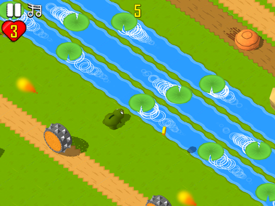 Screenshot #5 pour 青蛙过河-跳跃跑酷