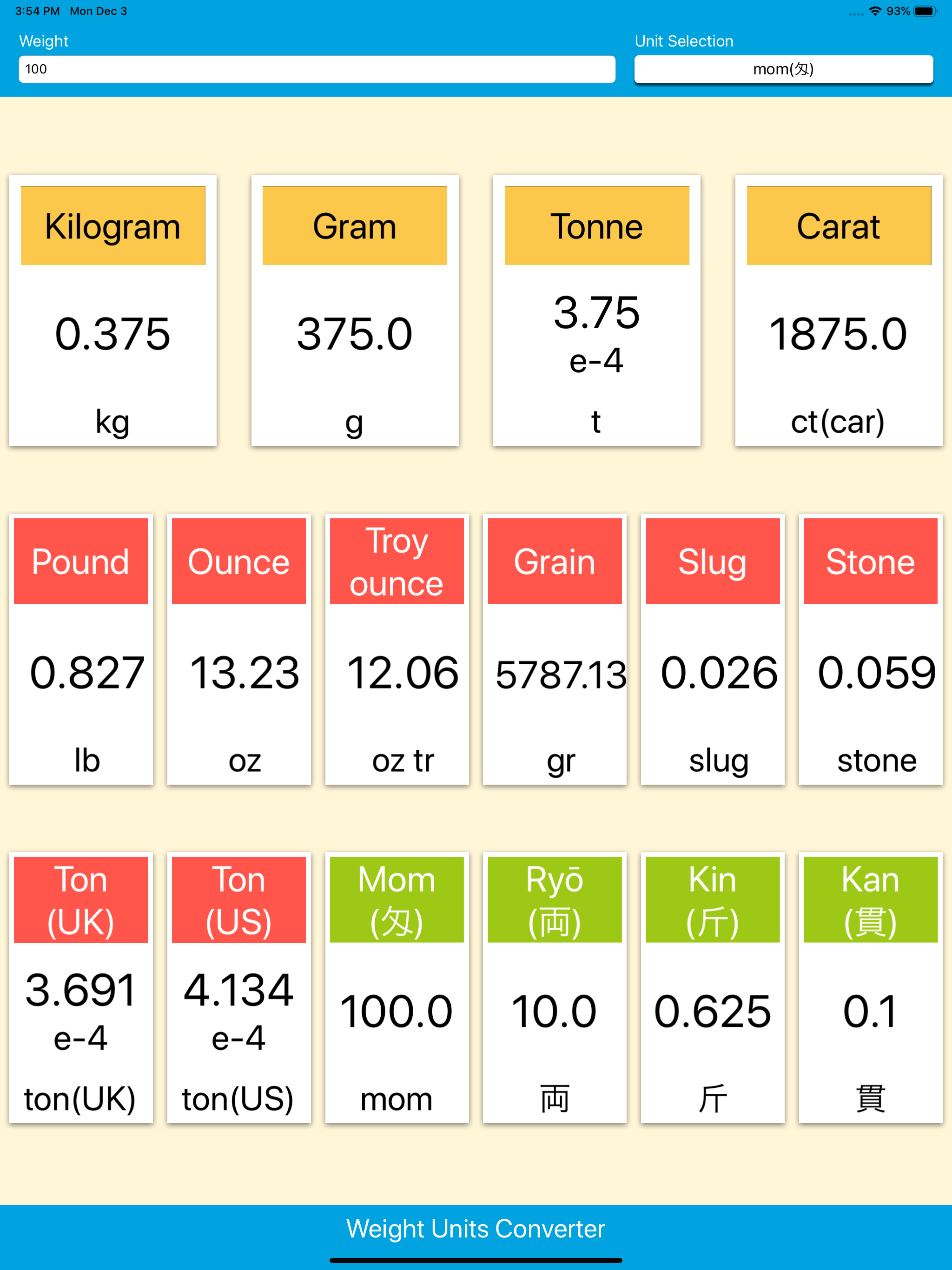 Weight Units Converter screenshot 13