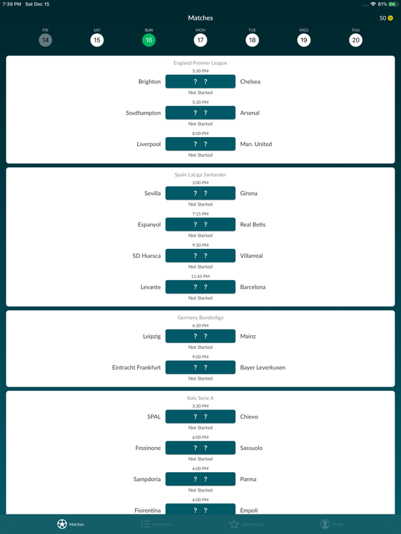 Screenshot #4 pour Long Shot: Football Prediction