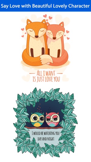 Love Quotes with Lovely & Romantic Animal Couple(圖2)-速報App