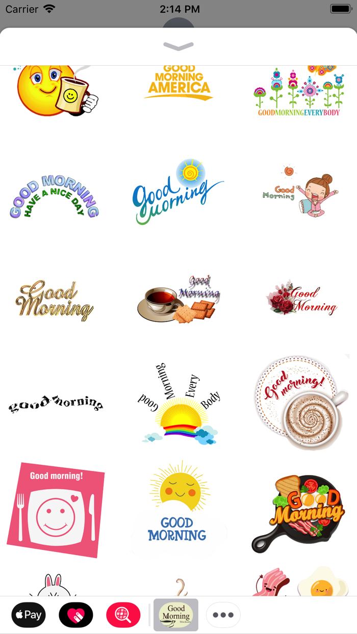Good Morning Stickers 2018