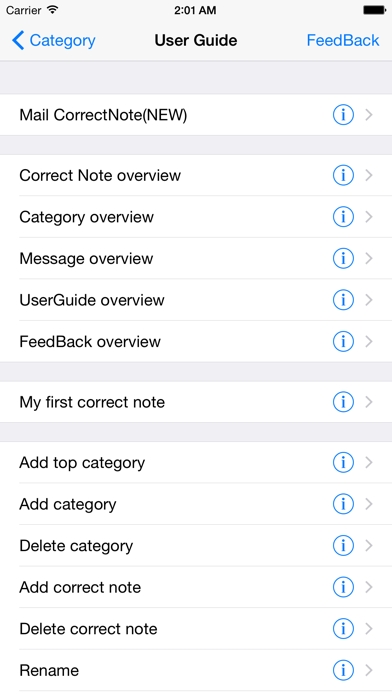 CorrectNote Screenshot
