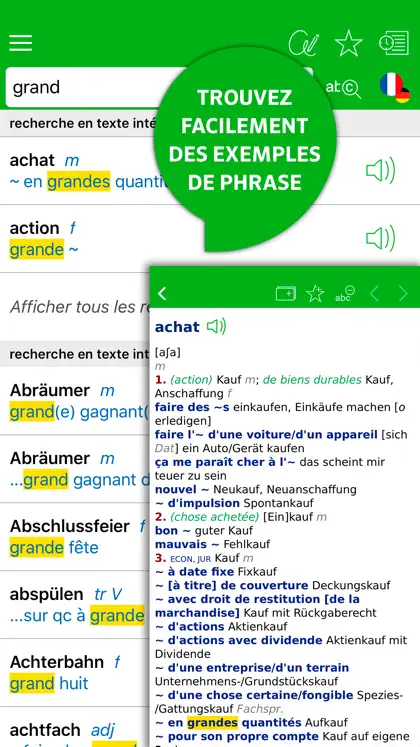 Screenshot 4 di 5 di Bibliothèque de dictionnaires