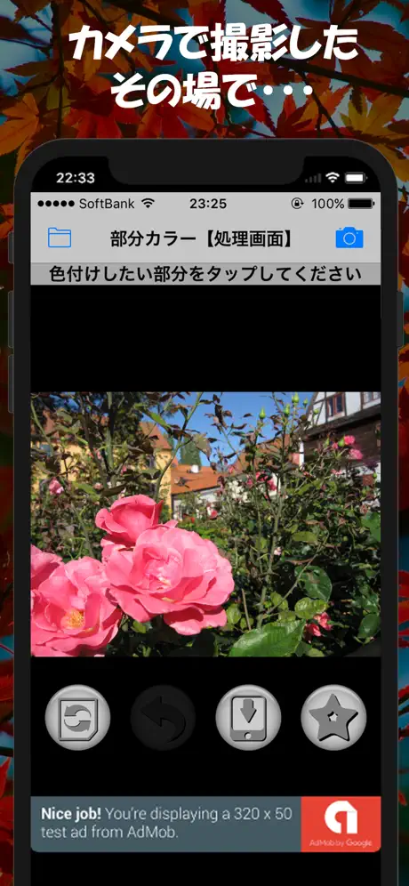 写真を指でなぞって部分的に簡単色付けできる画像処理アプリ