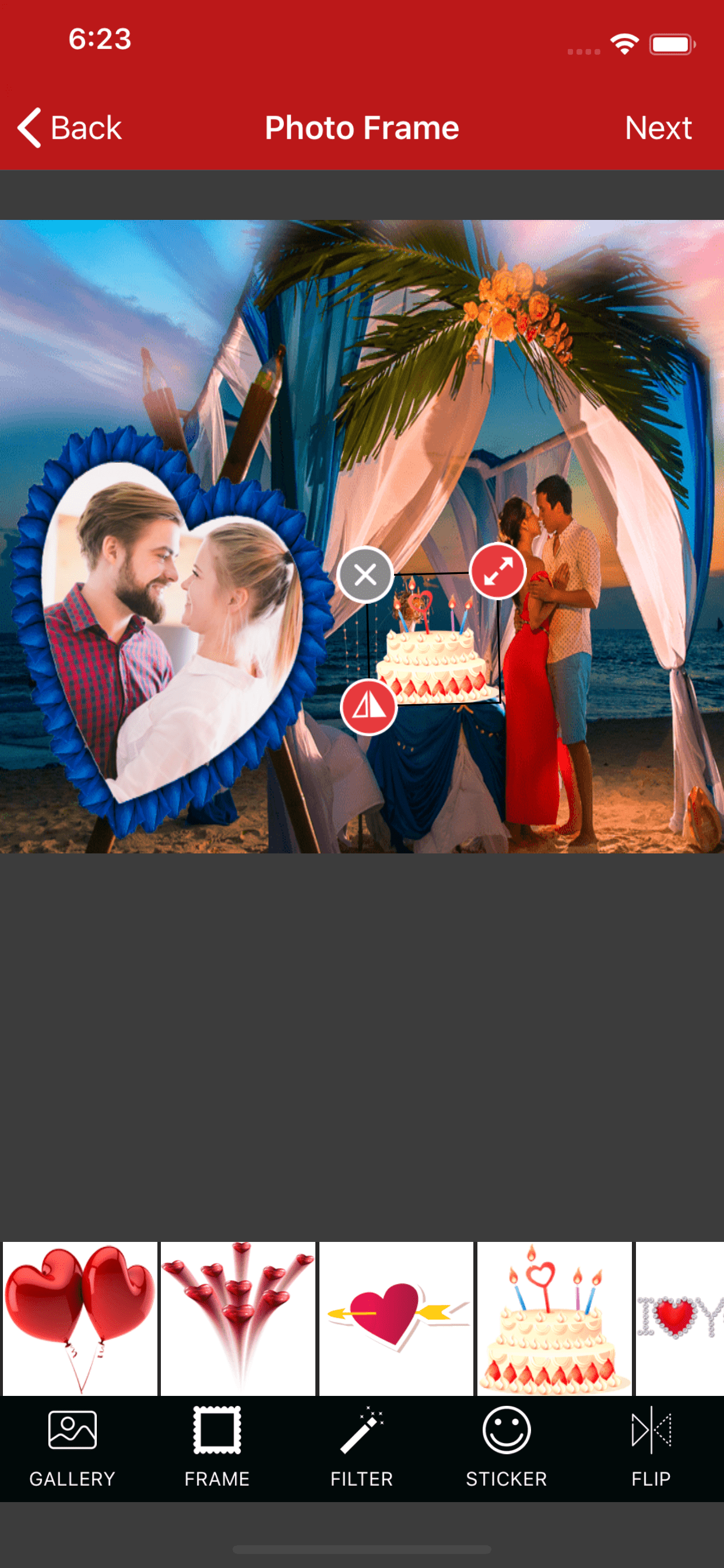 Anniversary photo frames screenshot 4