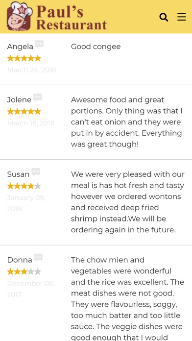 Paul's Restaurant screenshot