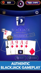 Blackjack Unlimited screenshot #4 for iPhone