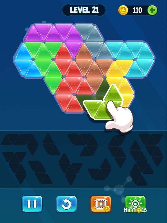 Hexa Block Tangram Puzzle iPad screenshot 4 - Games app