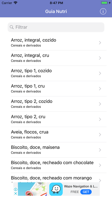 Screenshot #1 pour Guia Nutri