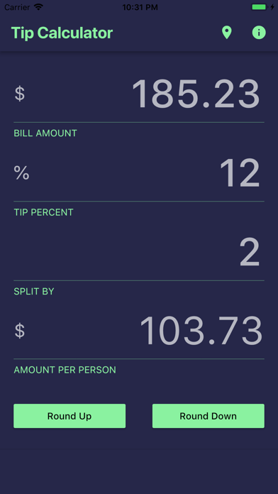 Tip and Split - Tip Calculator app screenshot