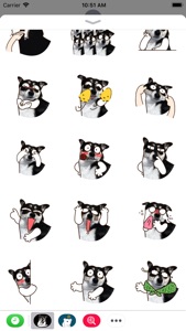 Husky Dog Animated Stickers screenshot #2 for iPhone