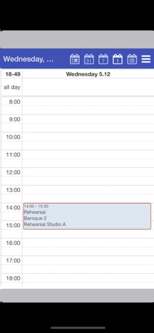 OPAS Calendar app screenshot 3
