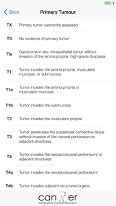 Stomach Cancer TNM Staging Aid screenshot #3 for iPhone