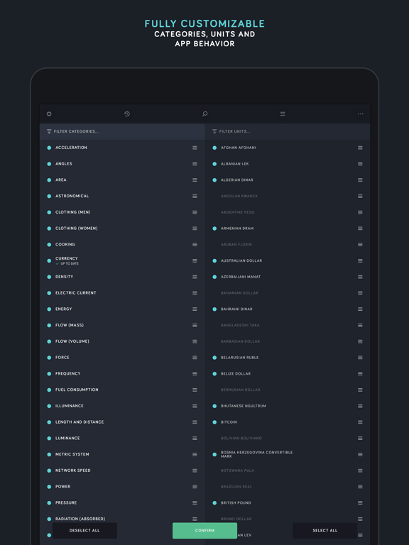 Screenshot #5 pour Amount Plus - Unit Converter