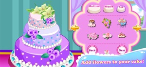 Rose Wedding Cake Cooking Game screenshot #3 for iPhone