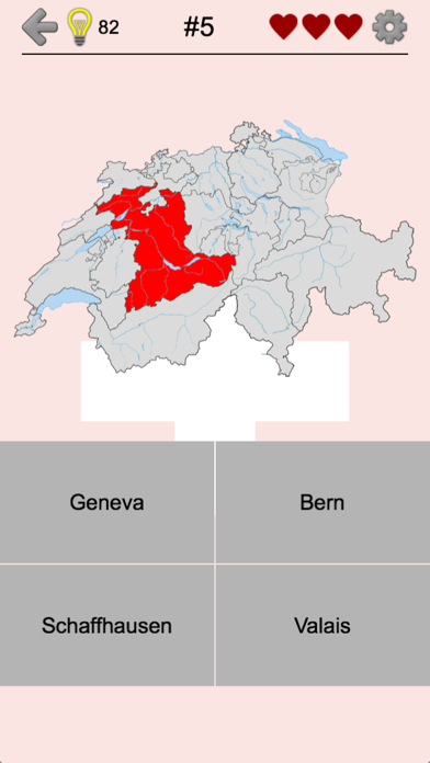Cantons of Switzerland Quizのおすすめ画像1