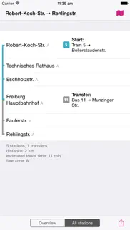 freiburg rail map lite iphone screenshot 3
