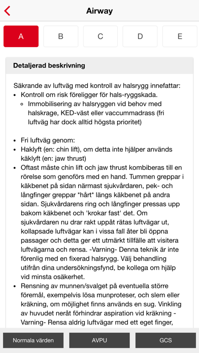 ABCDE konceptet App skärmdump
