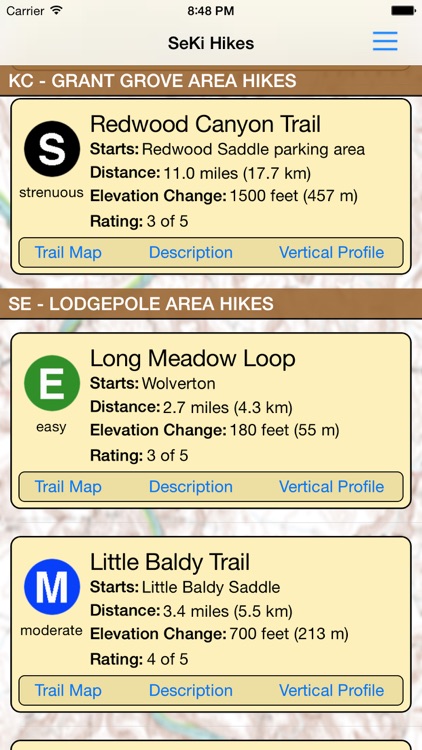 Hiking Sequoia/King Canyon