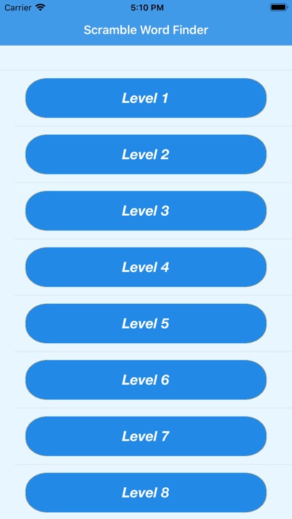 Scramble Word Finder App