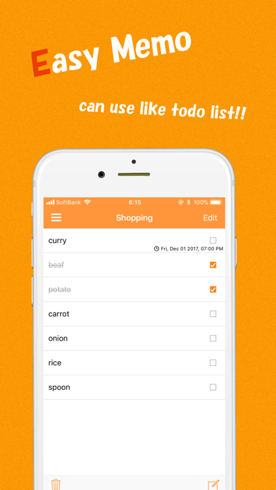 ReMemo - Memo with Reminder iPhone screenshot 1 - Productivity app