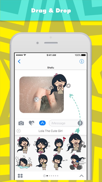 Lola The Cute Girl stickers