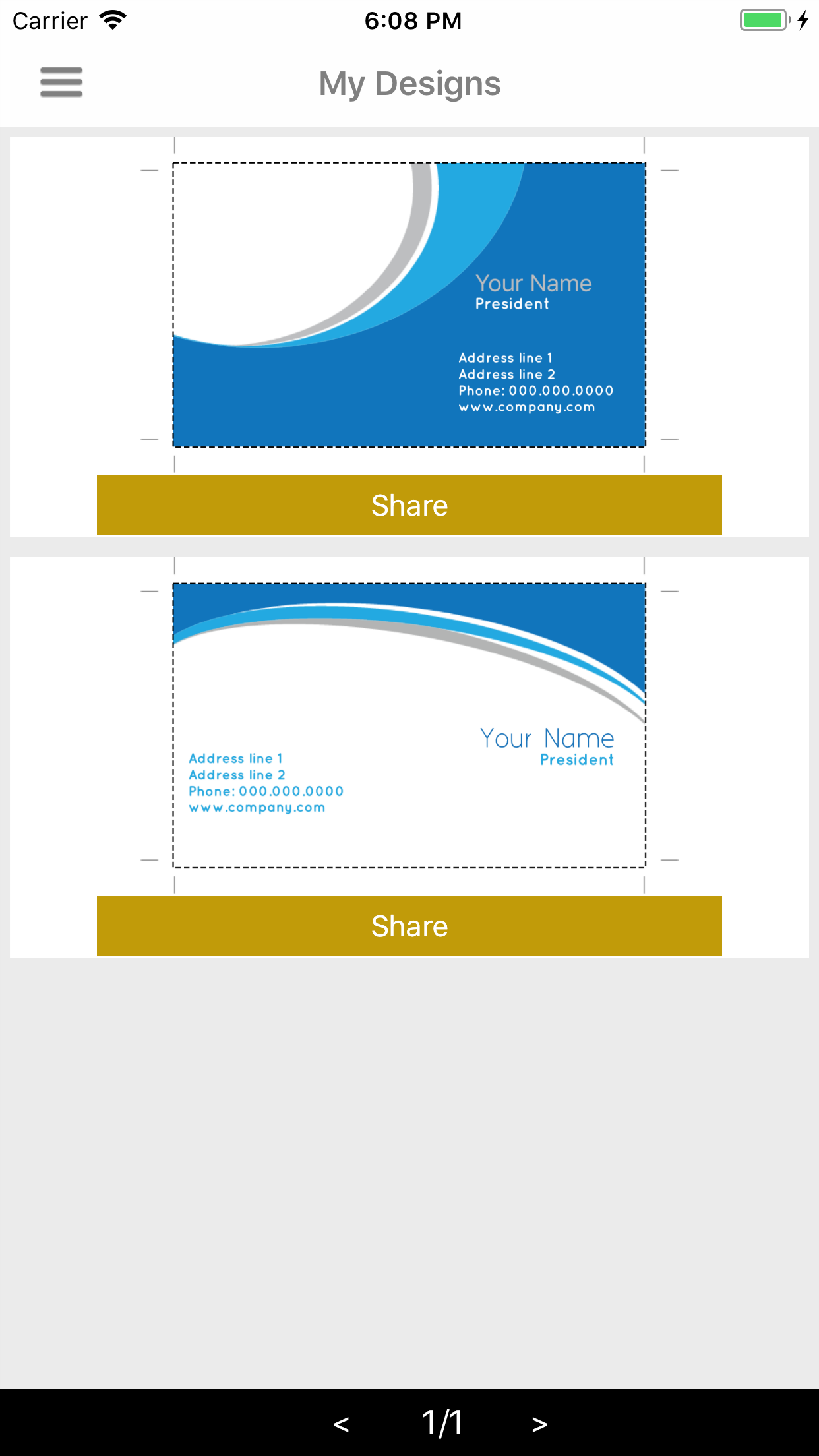 Easy Business Card Maker