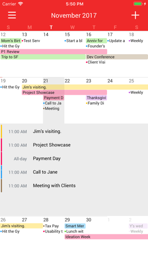 ‎Tiny Month - Easy Calendar Screenshot