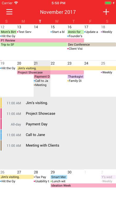 Screenshot #2 for Tiny Month - Easy Calendar