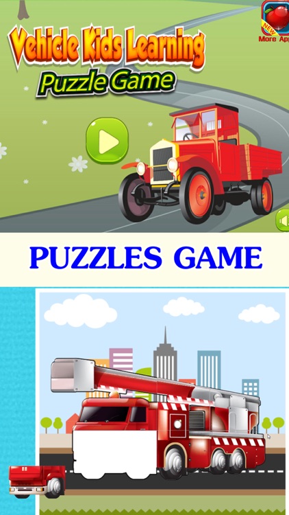 Vehicle kids learning : toddlers activities games