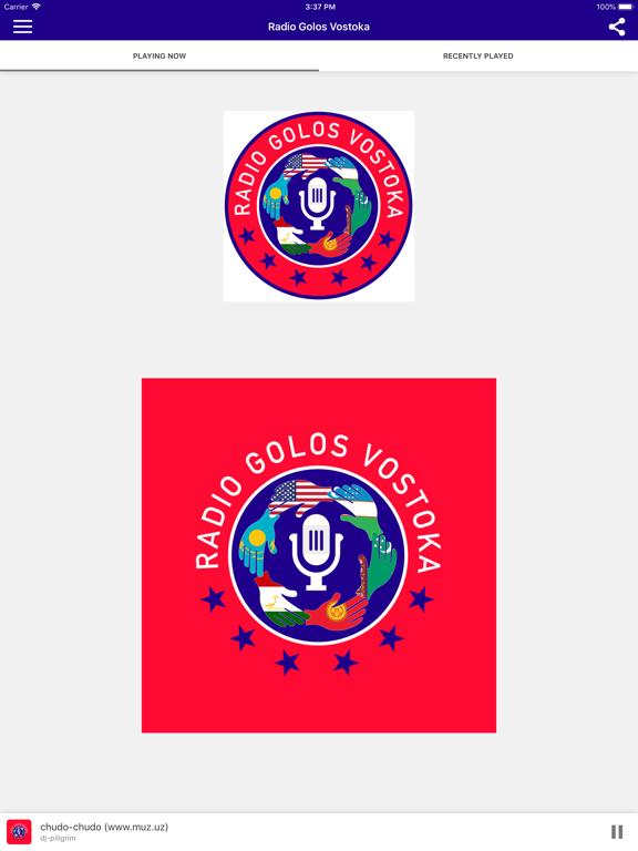 Radio Golos Vostoka iPad screenshot 1 - Music app