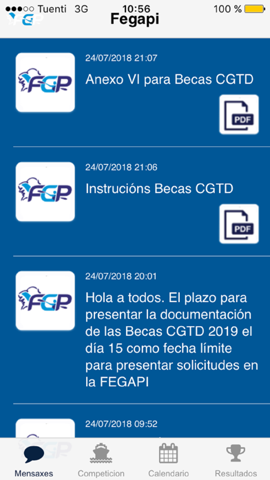 Screenshot #1 pour Fegapi App