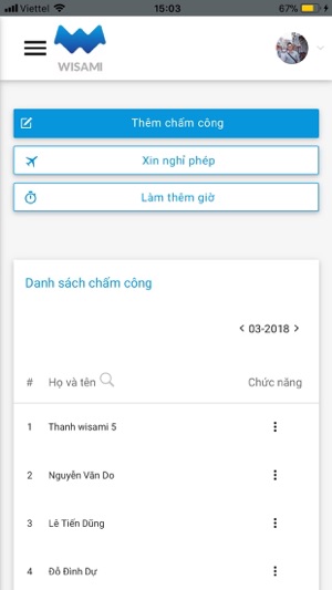 WISAMI - Chấm công online(圖8)-速報App