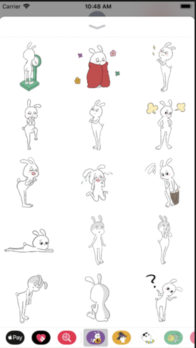 Cute rabbit : stickers screenshot 3