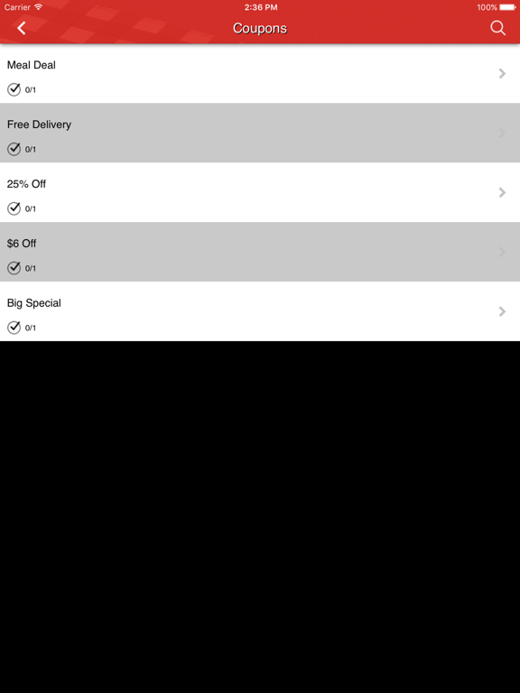Rosati's Pizza Arcadia iPad screenshot 2 - Food & Drink app